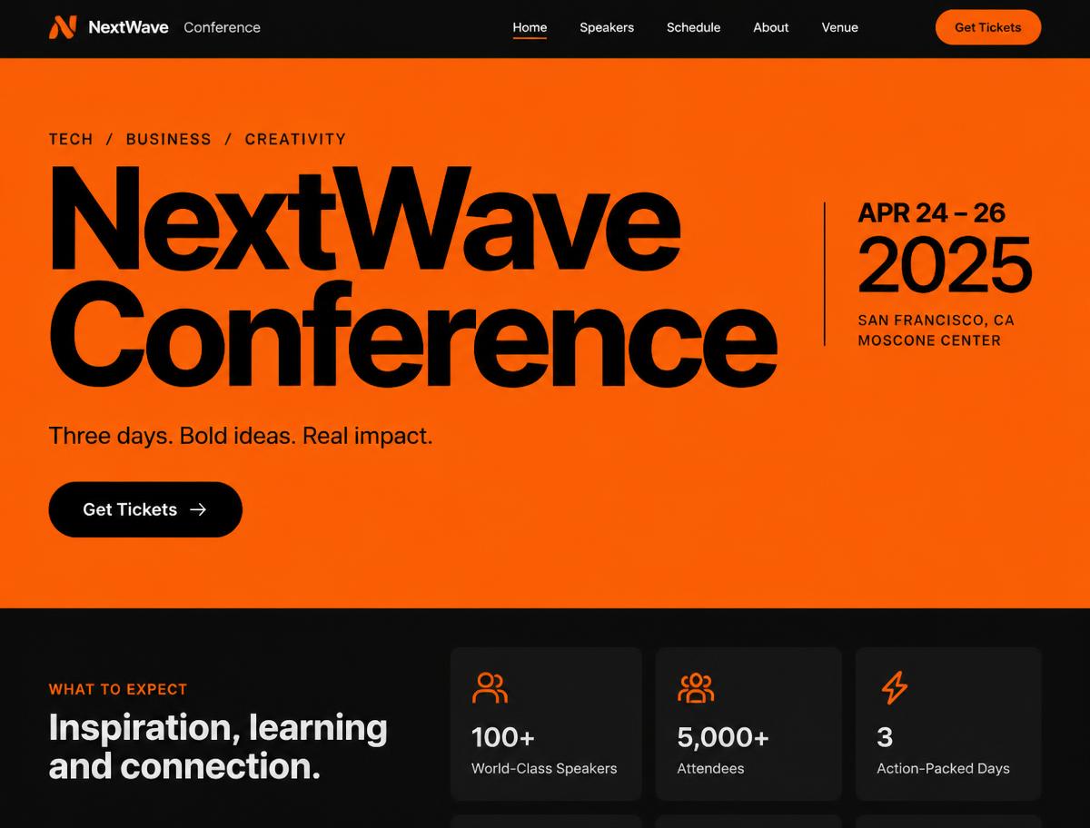 NextWave Conference website