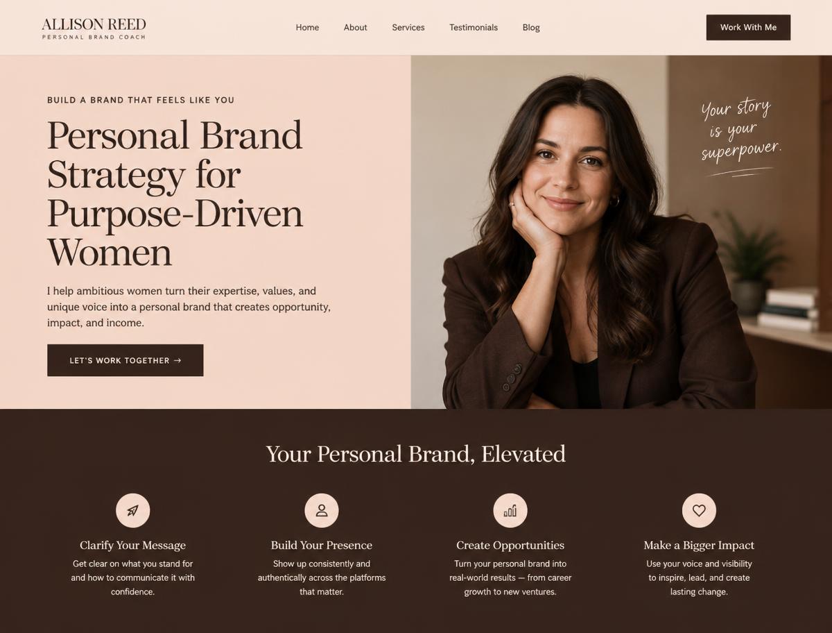 Allison Reed website
